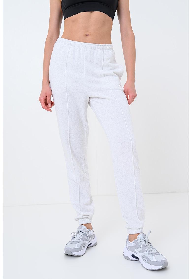 Pantaloni de trening din amestec de bumbac cu buzunzare laterale