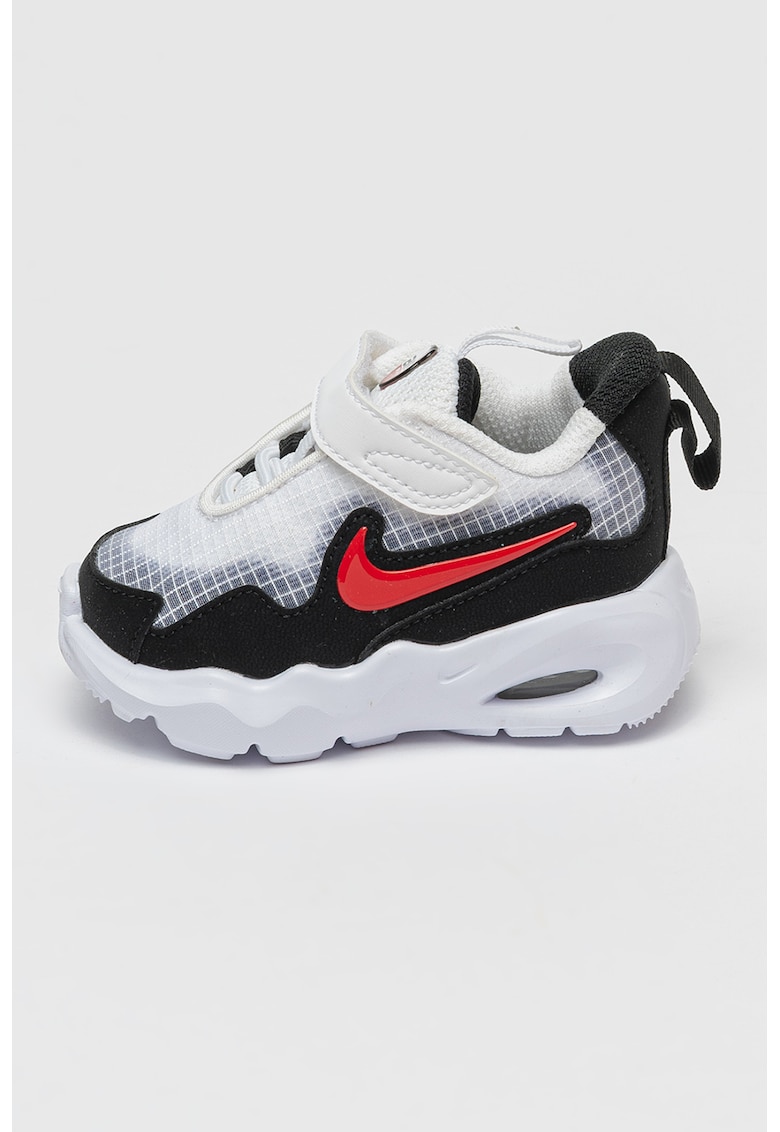 Pantofi sport Air Max Nova din piele ecologica si plasa - Rosu/Negru/Alb optic