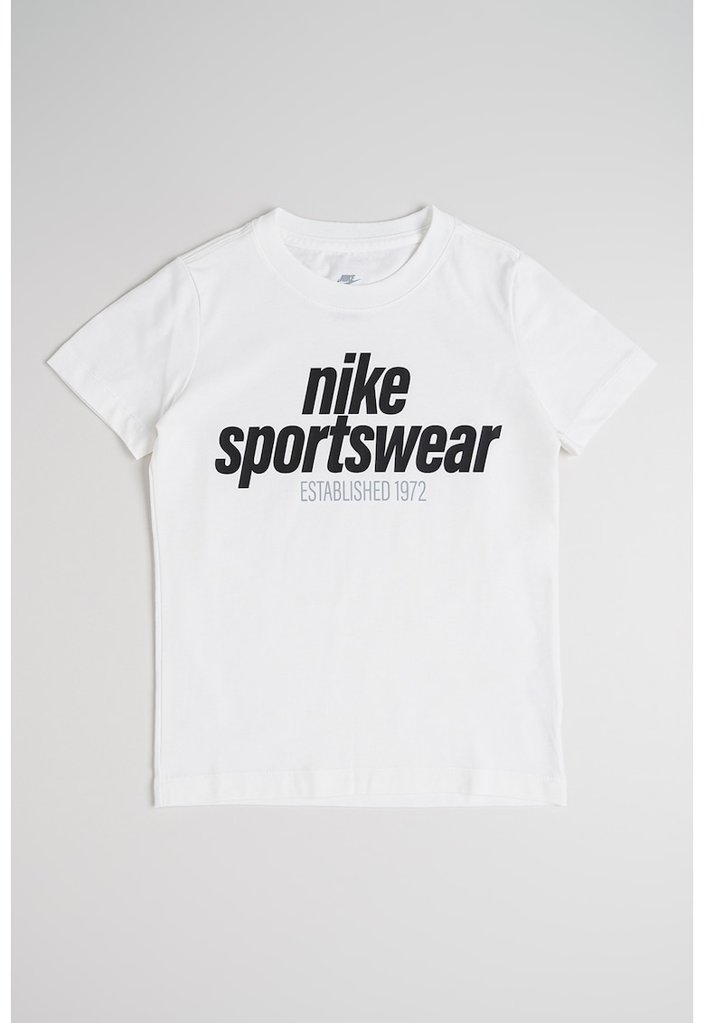 Tricou de bumbac cu imprimeu contrastant