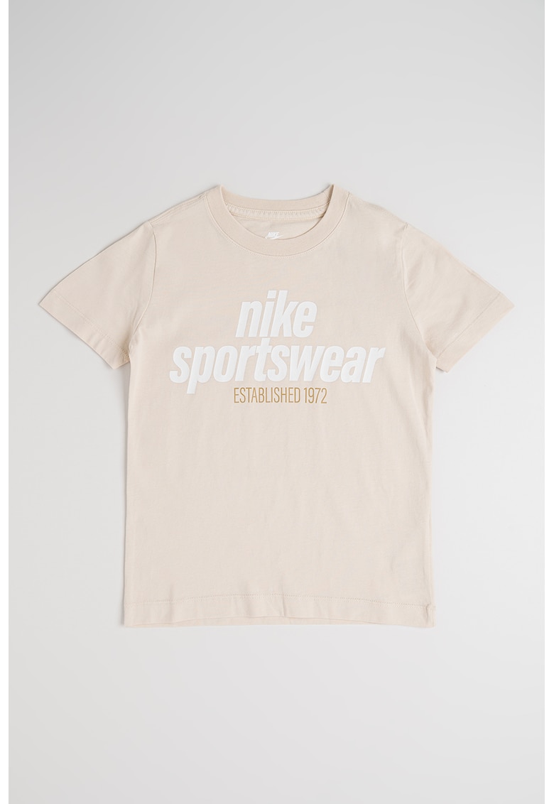 Tricou de bumbac cu imprimeu contrastant