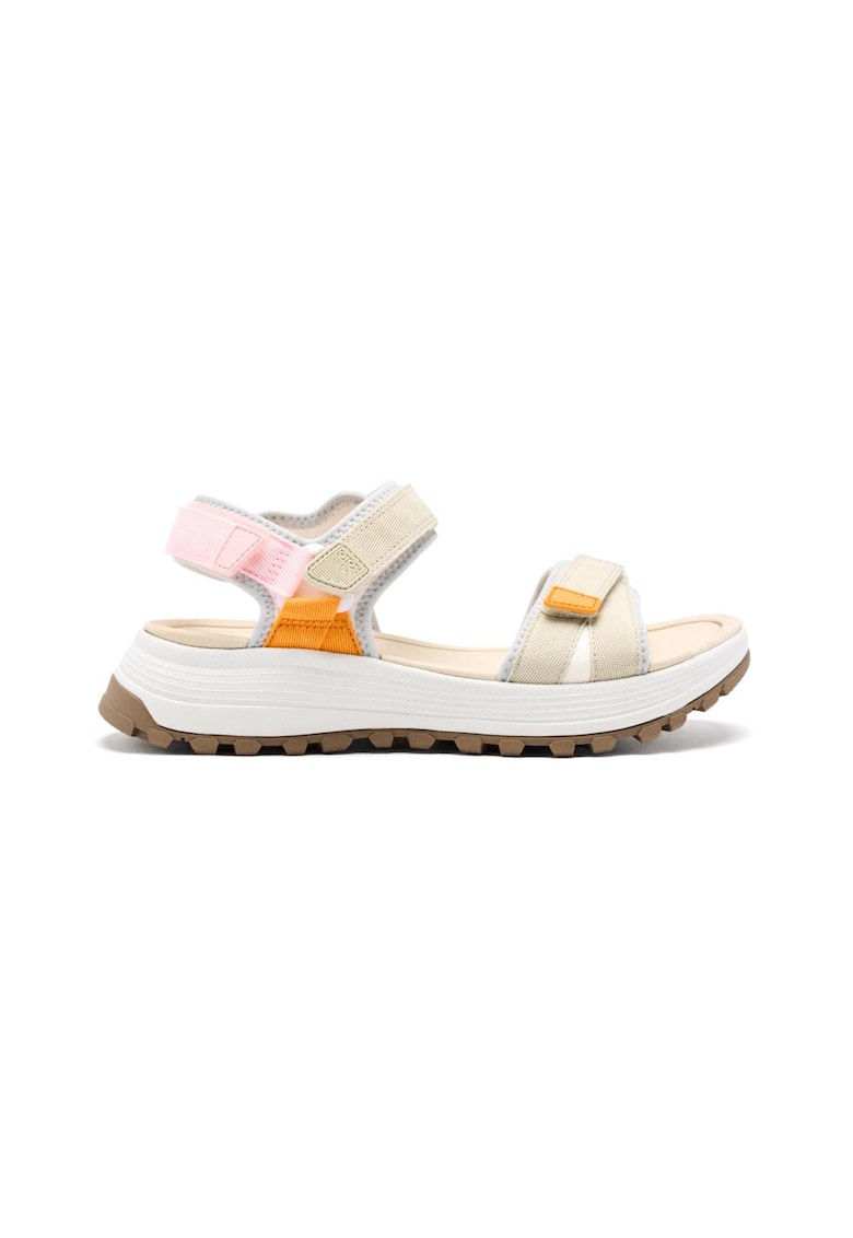 Sandale cu inchidere velcro si aspect contrastant Montville - Alb murdar