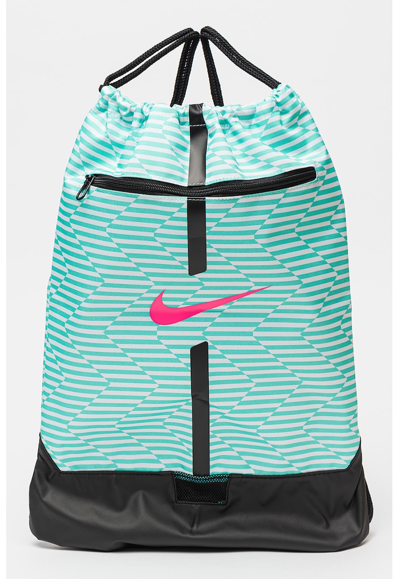 Rucsac cu snur - pentru fotbal Academy - 18L - Negru/Verde deschis