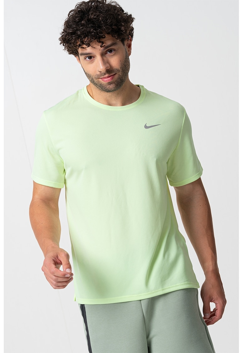 Tricou cu tehnologie Dri-Fit - pentru alergare Miler - Verde lime