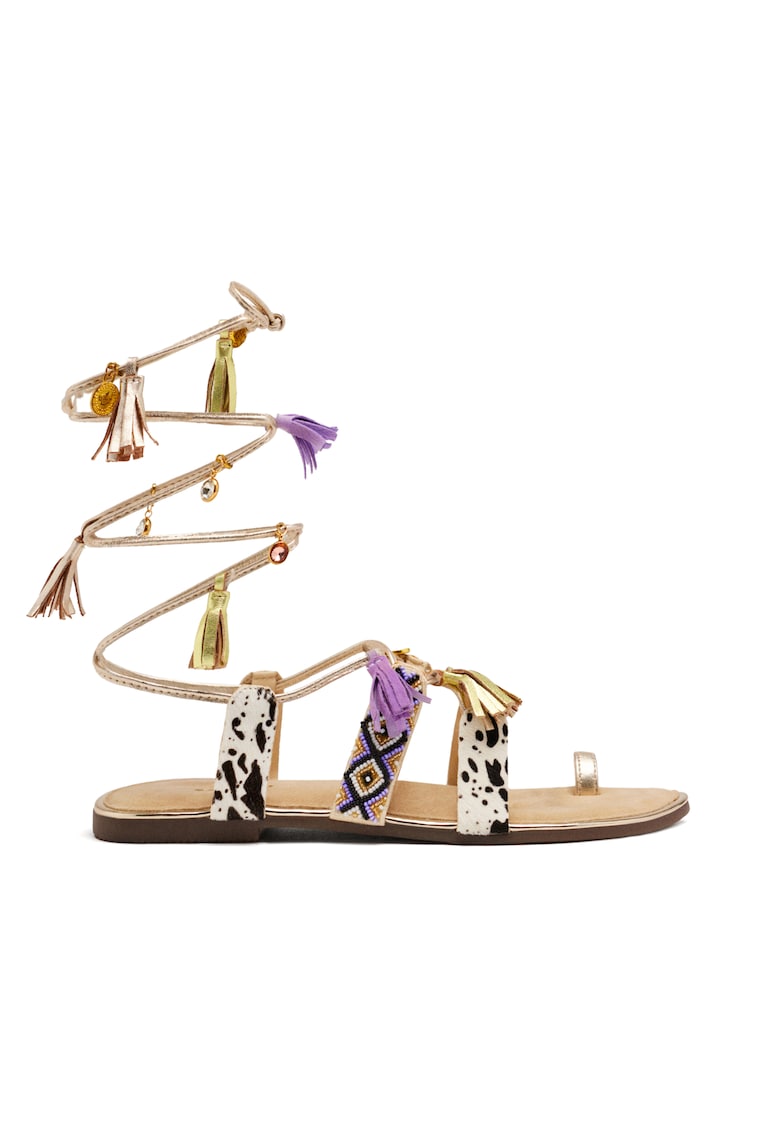 Sandale decorate cu margele Montello