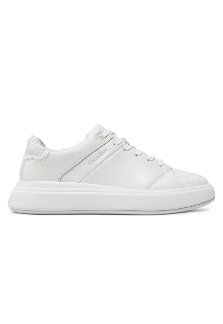 Pantofi sport pentru Femei - cupsole lace up mono mix - HW0HW02218-YBR - Alb