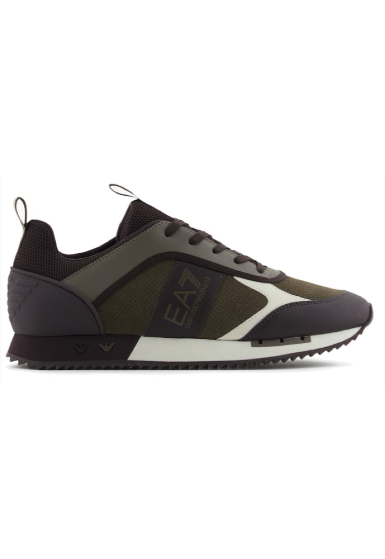 Pantofi sport pentru Barbati - black white suede - X8X027-XK347-T987 - Negru - Negru