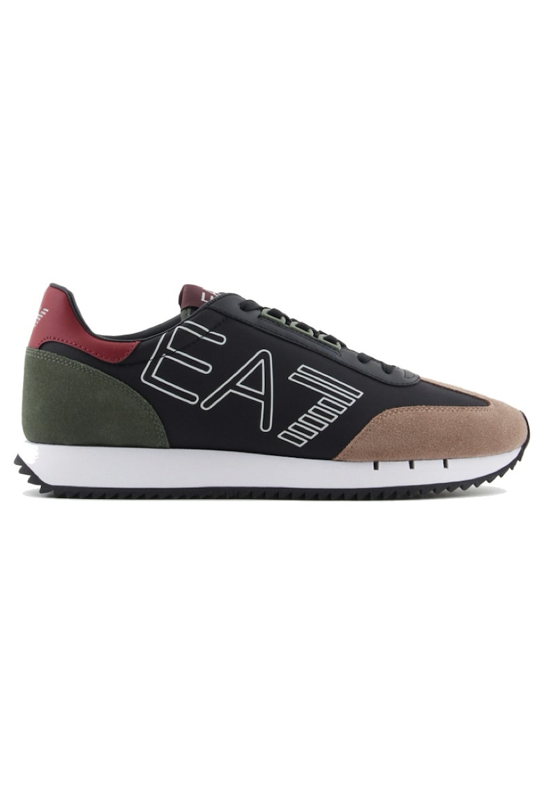 Pantofi sport pentru Barbati - black white vintage - X8X101-XK257-T985 - Negru - Negru