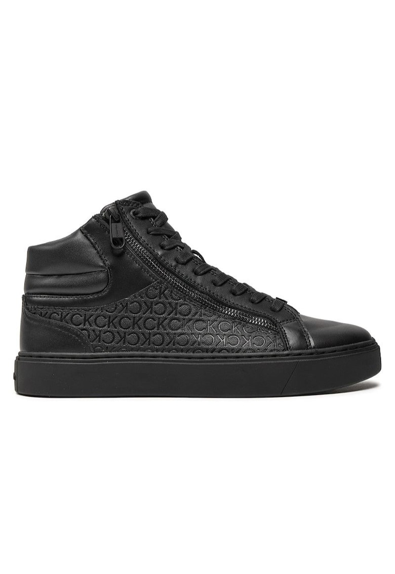 Pantofi sport pentru Barbati - high top lace up w/ zipmono - HM0HM01497-0GT - Negru Pantofi sport pentru Barbati - high top lace up w/ zipmono - HM0HM01497-0GT - Negru