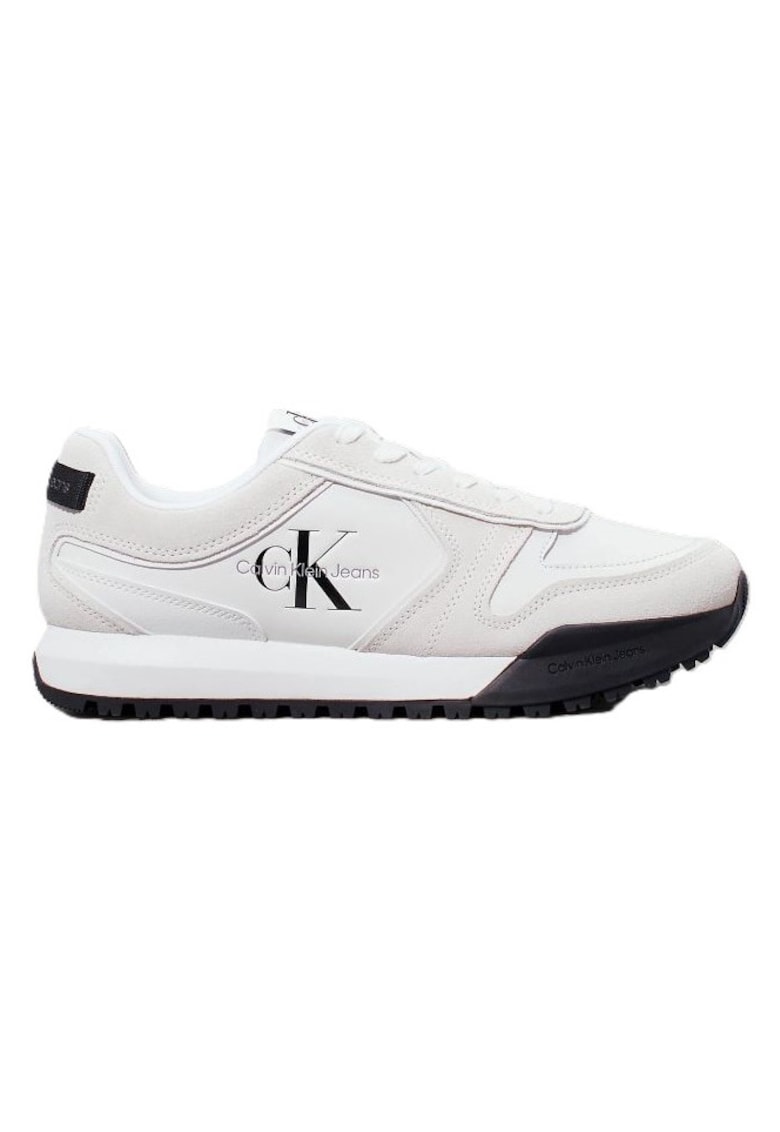 Pantofi sport pentru Barbati - toothy runner irregular lines - YM0YM00624-01W - Alb - Alb