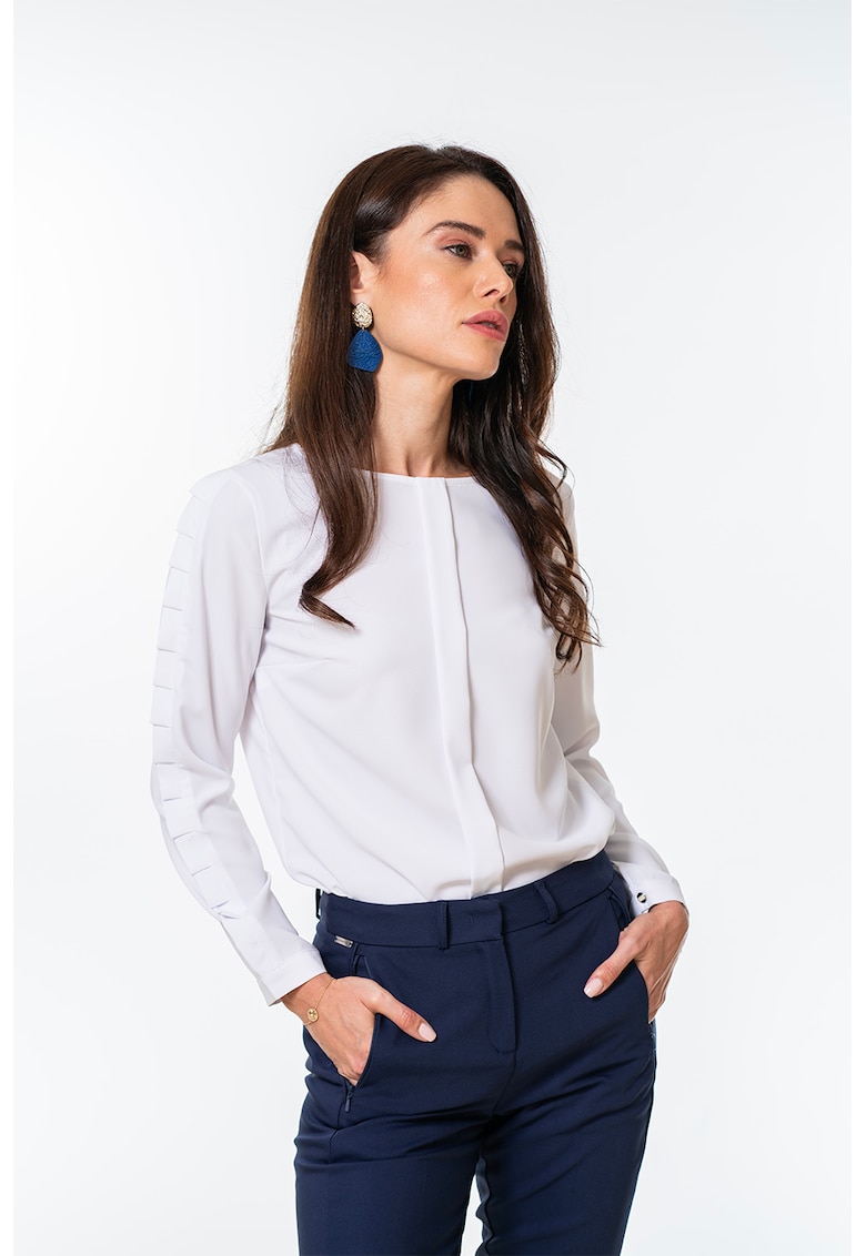 Bluza cu pliuri Leah