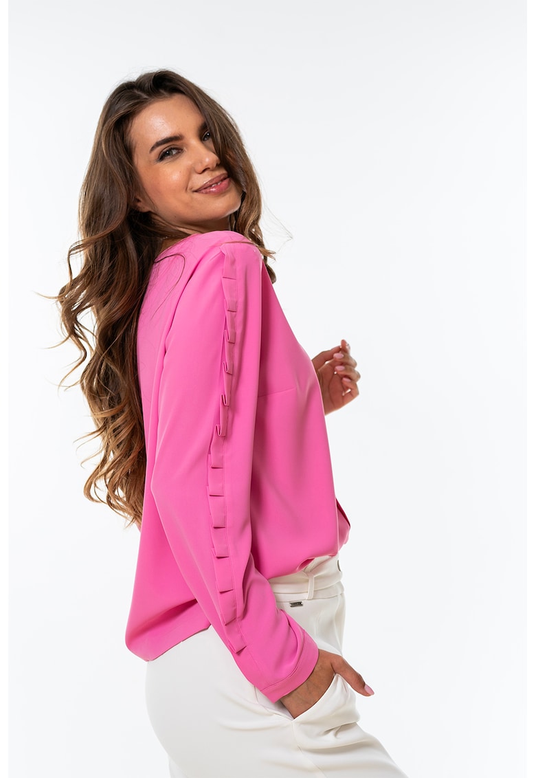 Bluza cu pliuri Leah