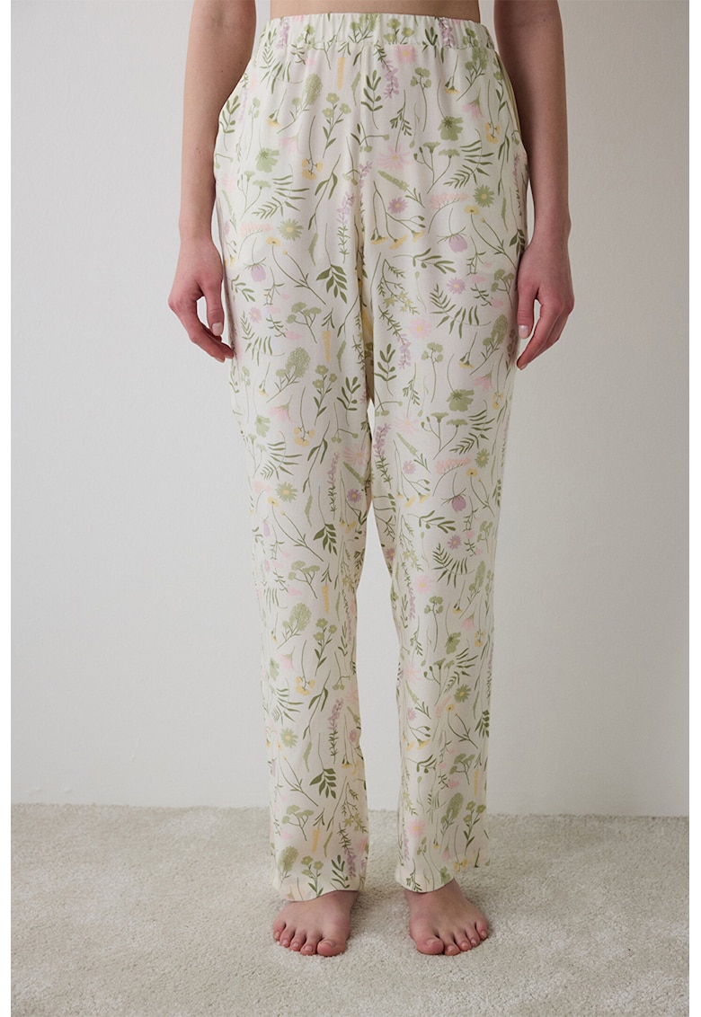 Pantaloni de pijama lungi cu imprimeu