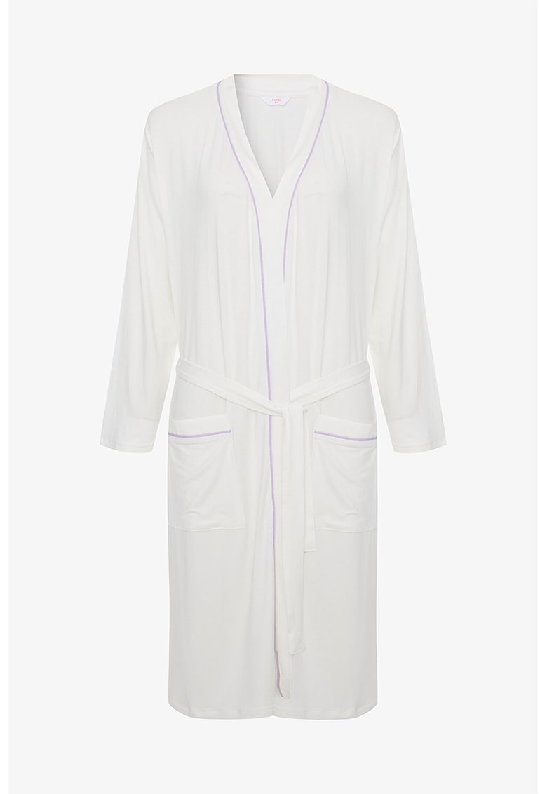 Halat de baie cu cordon in talie