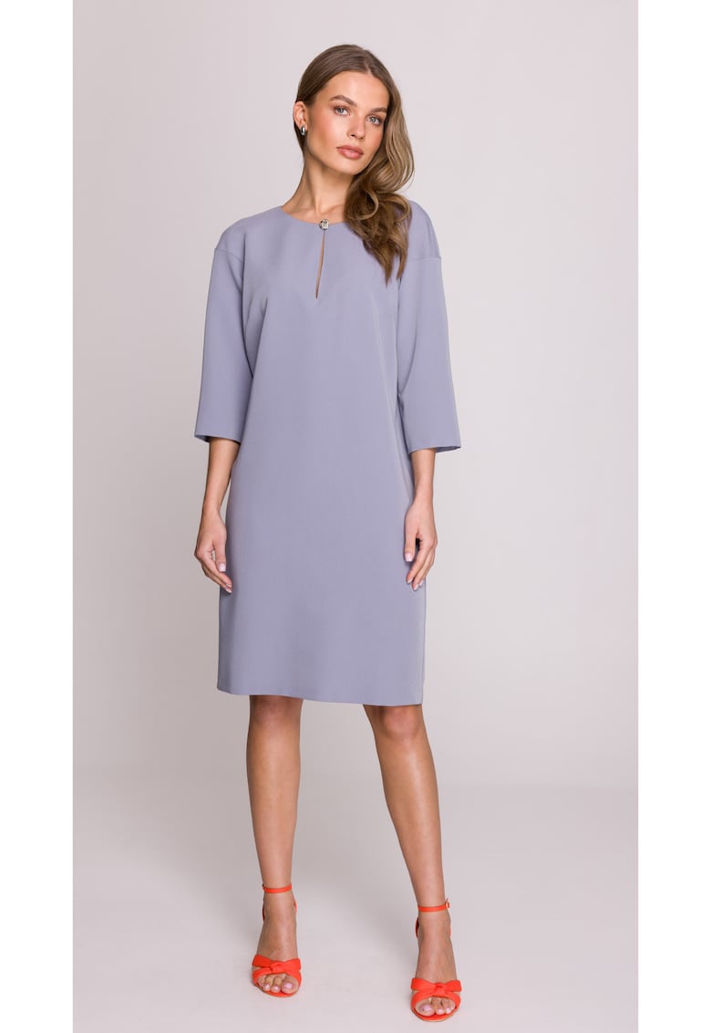 Rochie cu decupaj in forma de lacrima la decolteu -