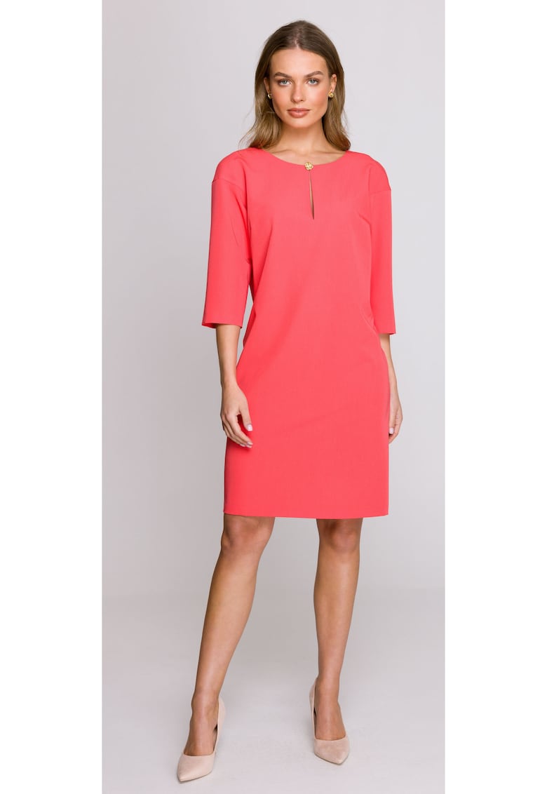 Rochie cu decupaj in forma de lacrima la decolteu -