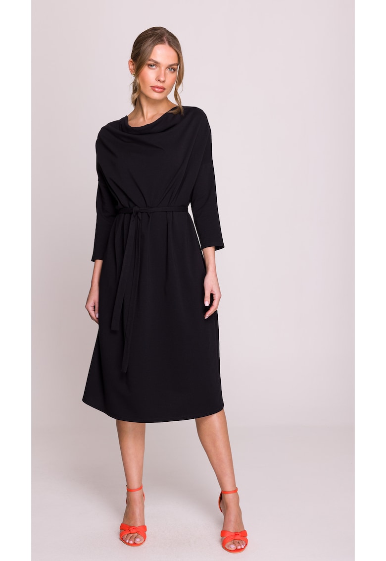 Rochie oversize din modal - - Negru