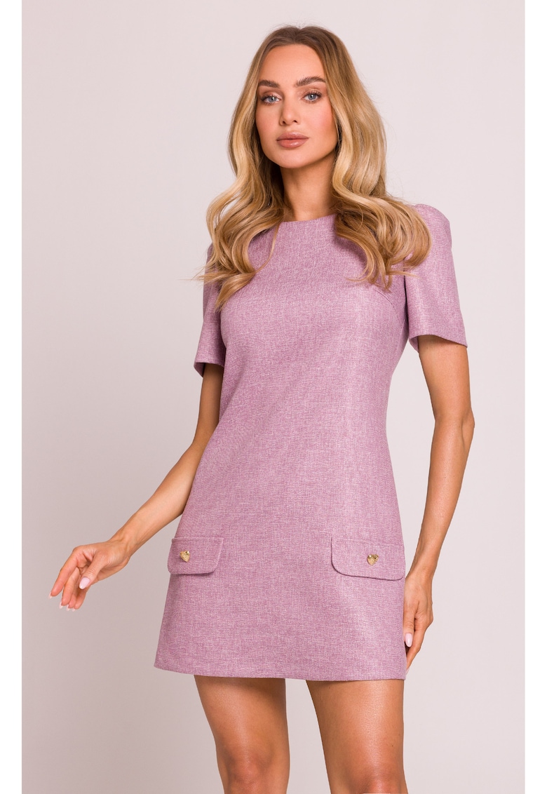 Rochie mini in forma de trapez -