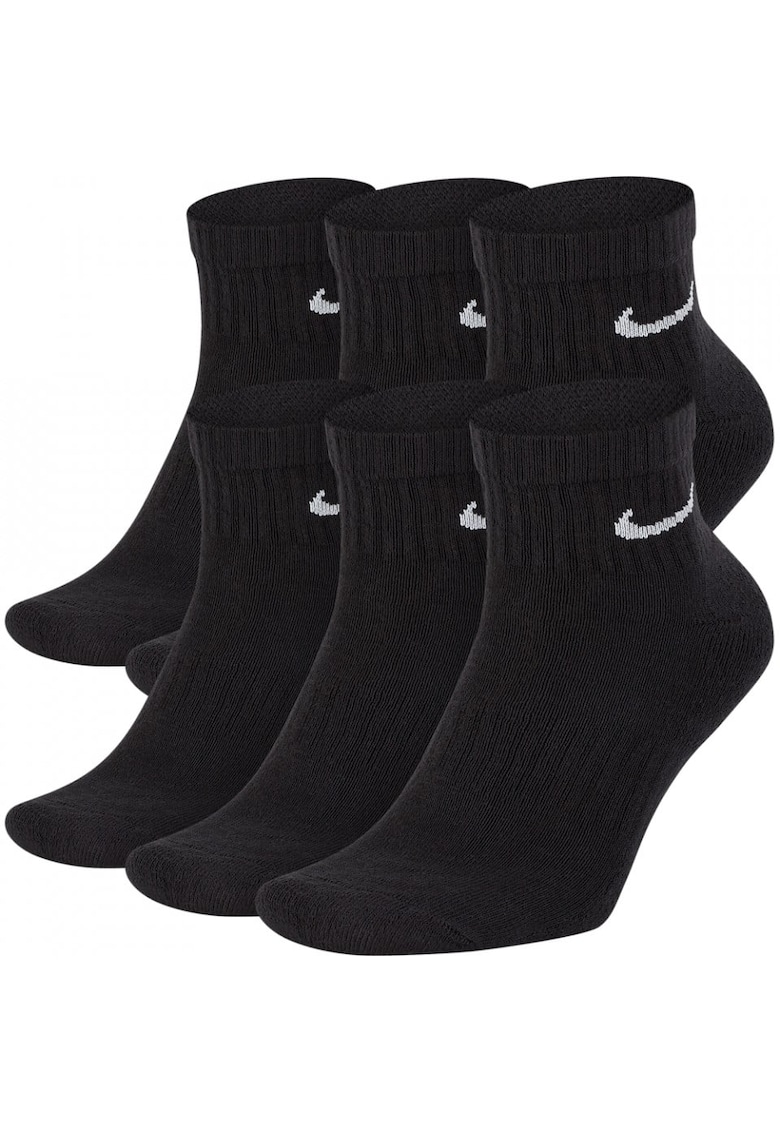 Set 6 perechi sosete Everyday Cushioned Crew - negru - Negru