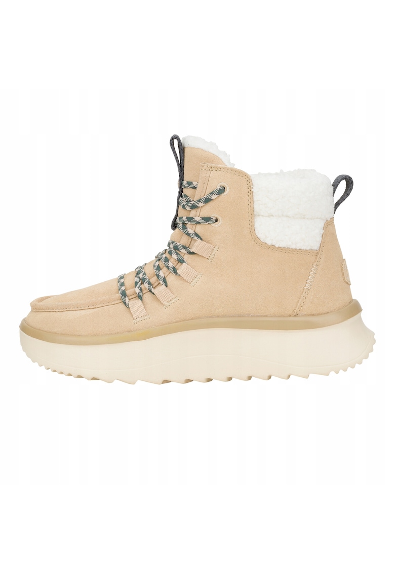 Ghete Chelsea de piele naturala pentru Femei - Wendy Apres Cozy - Bej - Bej