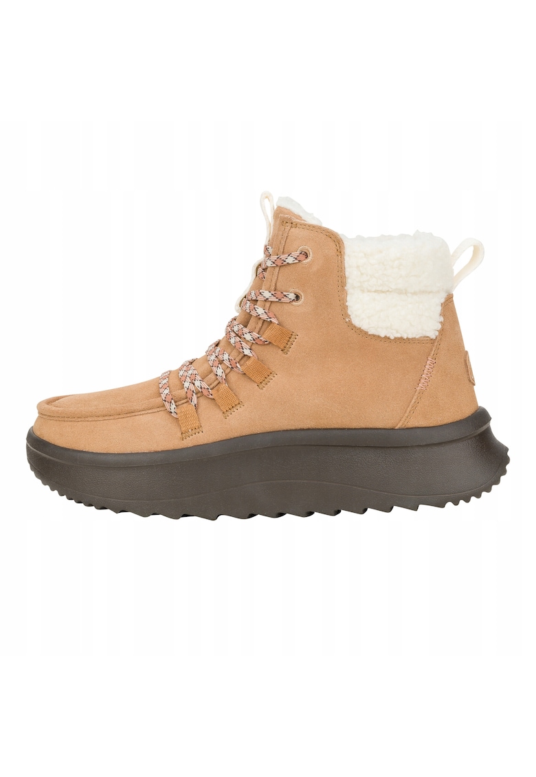 Ghete Chelsea de piele naturala pentru Femei - Wendy Apres Cozy - Maro