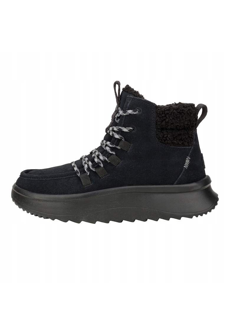 Ghete Chelsea de piele naturala pentru Femei - Wendy Apres Cozy - Negru - Negru