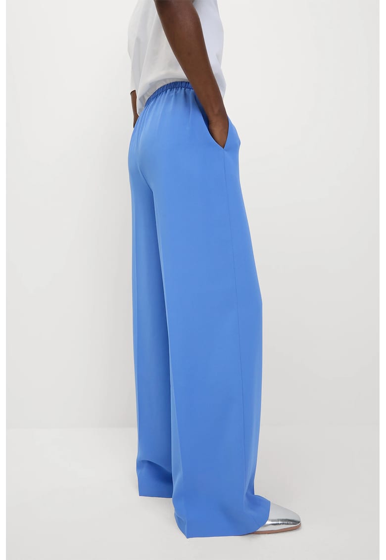 Pantaloni ampli cu talie inalta