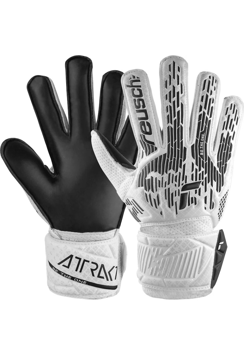 Manusi portar  Attrakt Solid - alb/negru Manusi portar  Attrakt Solid - alb/negru