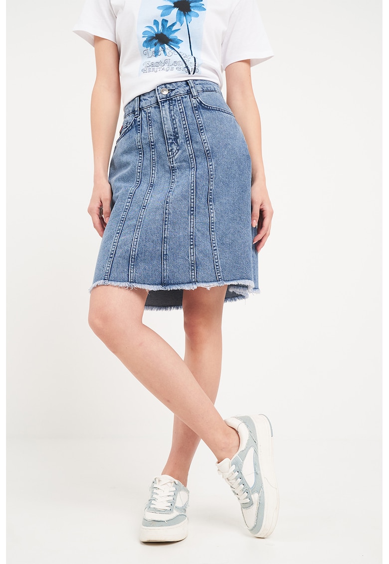 Fusta midi din denim
