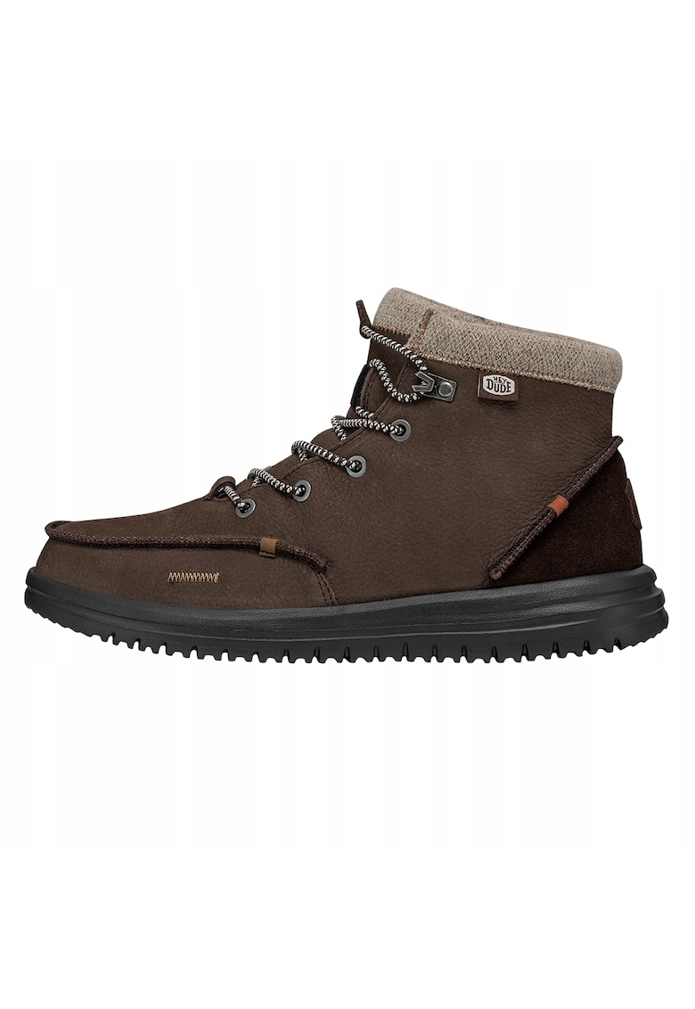 Ghete Chelsea de piele naturala pentru Barbati Bradley Boot Leather - Maro - Maro