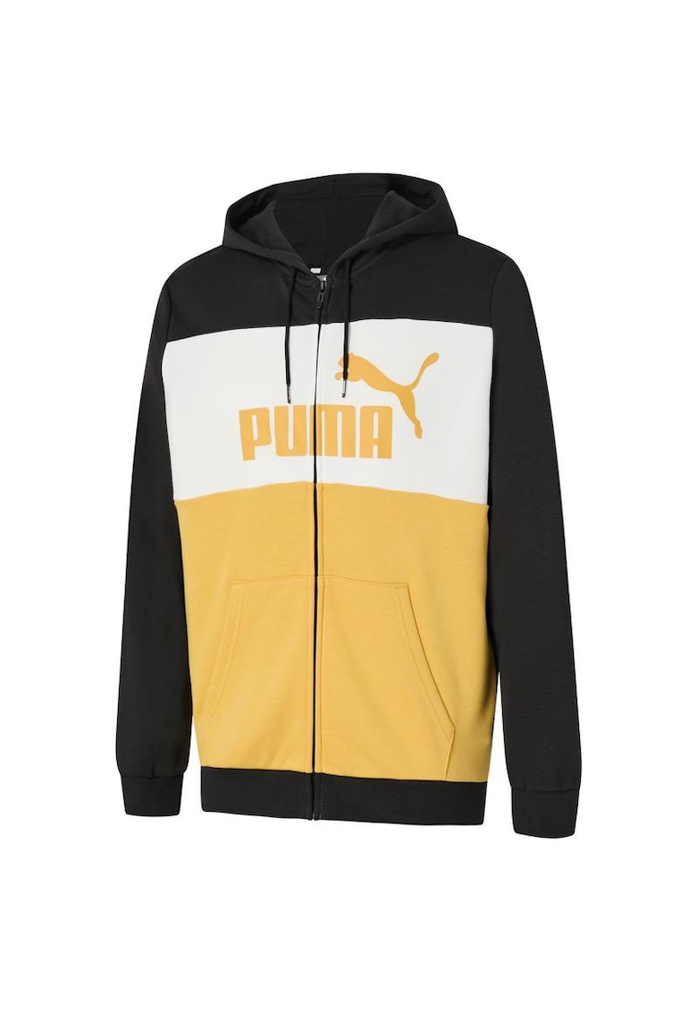 Bluza  pentru Barbati - ess+ colorblock full-zip hoodie tr - 676818-51 - Negru