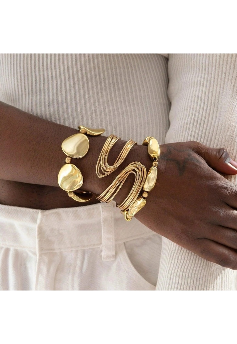 Set 3 bratari aurii - ajustabile - Carissa C24