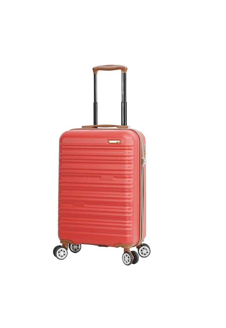 Troler cabina SW33803 - ABS - cifru - 4 roti duble - 55 cm - rosu