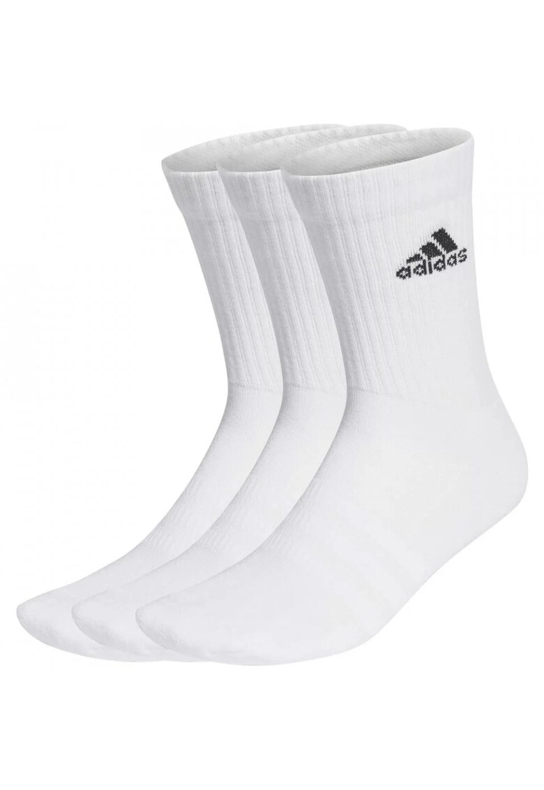 Set 3 perechi sosete Cushioned Crew - negru - Alb