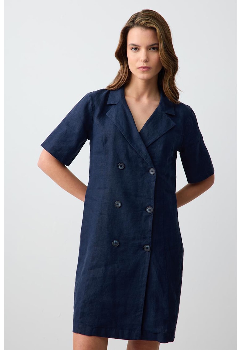 Rochie de in cu doua randuri de nasturi