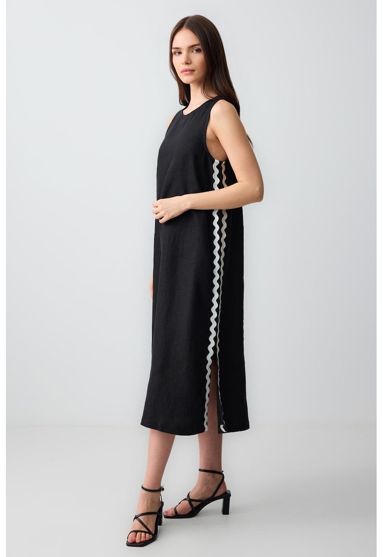 Rochie de in fara maneci cu slituri laterale