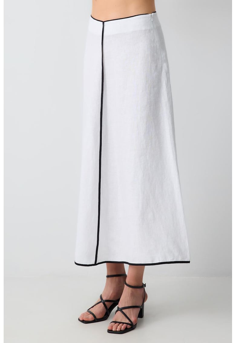 Fusta lunga evazata de in - Alb