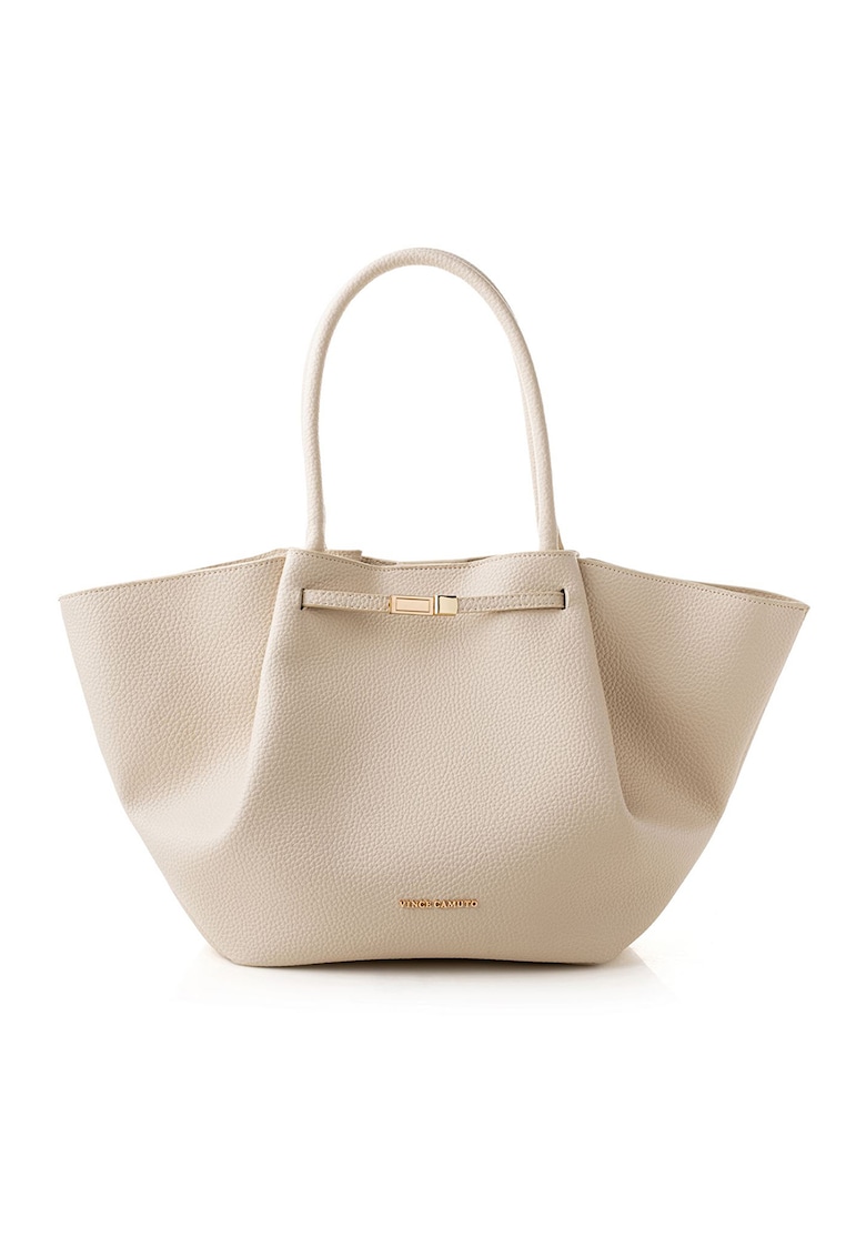 Geanta tote de piele ecologica - Alb fildes - 27 x 52 x 13 cm