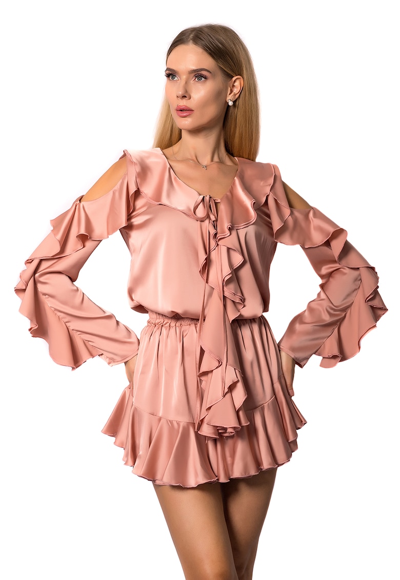 Set de imbracaminte cu aspect matasos Kataleya - 2 piese