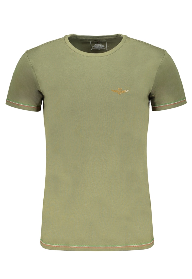 Aeronautica Militare Tricou barbati - 95% bumbac - 5% elastan - Verde - SCOTI003J508