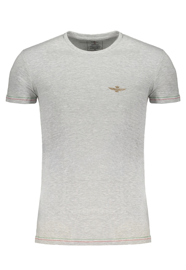 Aeronautica Militare Tricou barbati - 95% bumbac - 5% elastan - Gri - SCOTI003J508