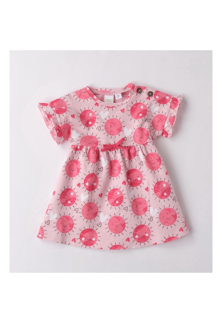 Rochie cu imprimeu soare - Roz