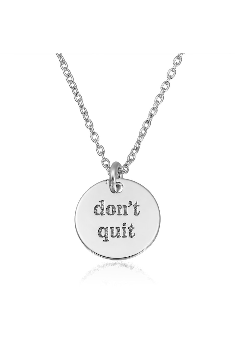 Colier Argint 925 placat cu rodiu - Don't Quit
