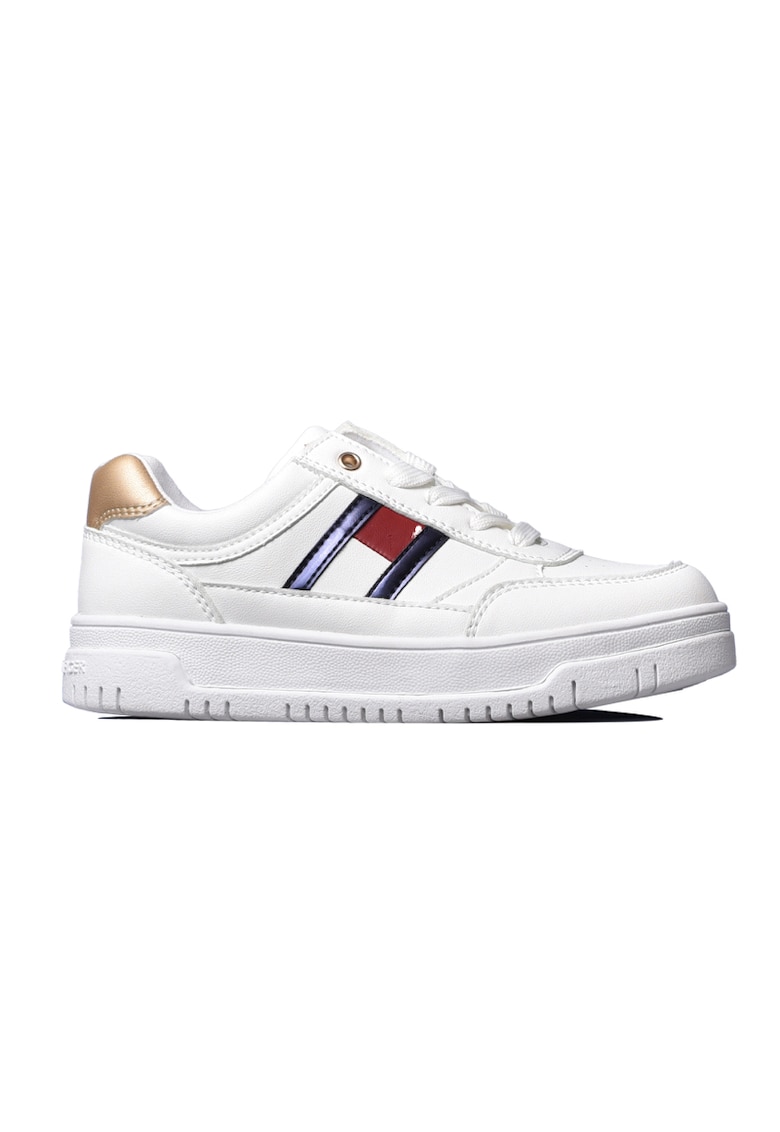 Pantofi sport  pentru Fete - flag low cut lace-up sneaker - T3A9-32982-1355Y265 - Alb
