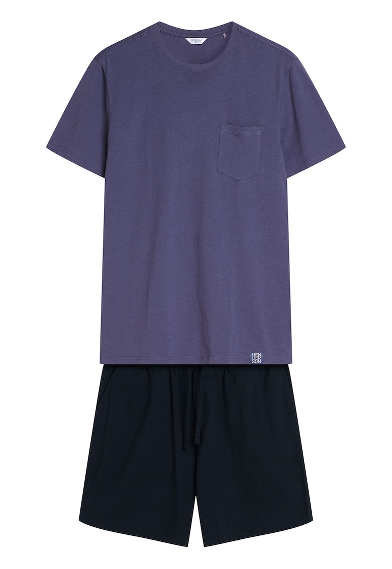 Pijama barbati Mick albastru - negru