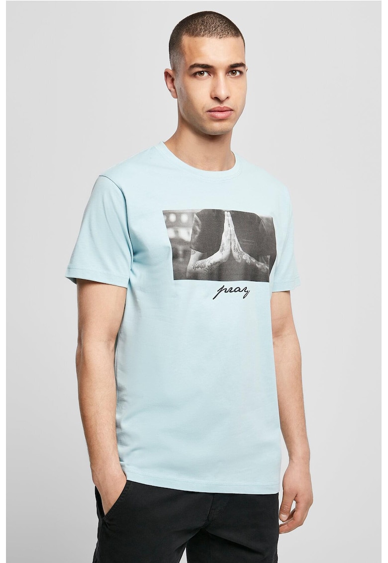 Tricou din bumbac cu imprimeu foto frontal