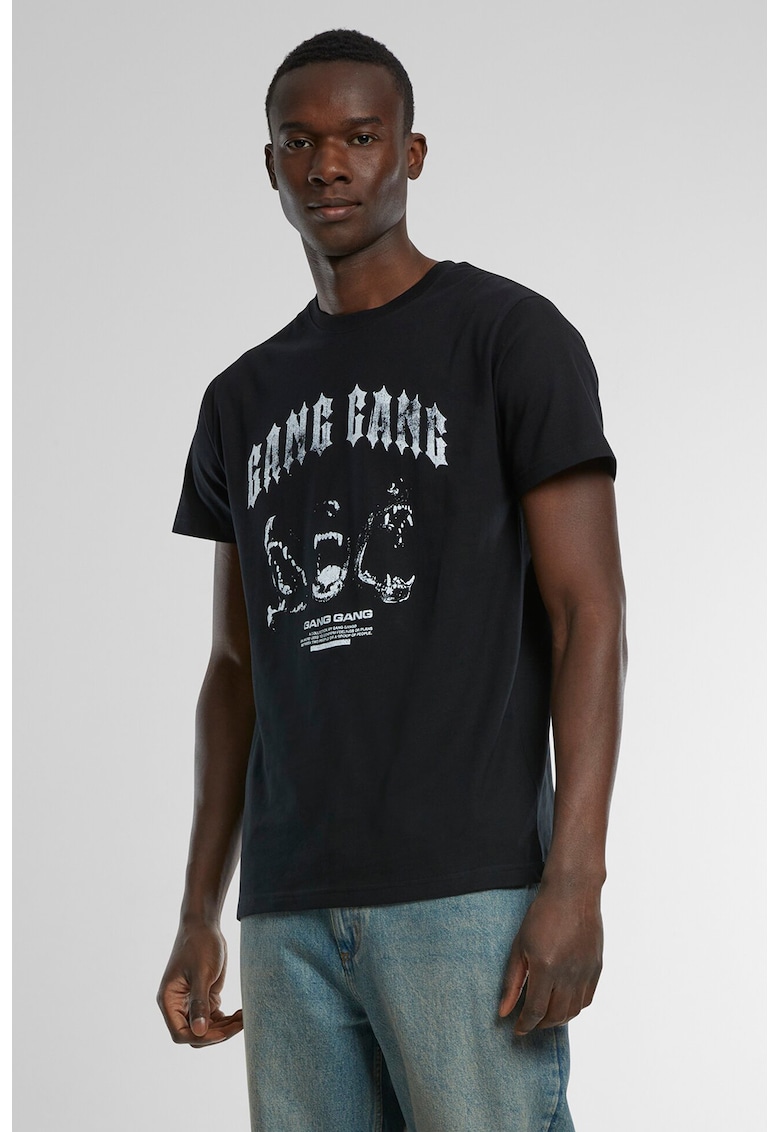 Tricou cu imprimeu grafic - Alb/Negru