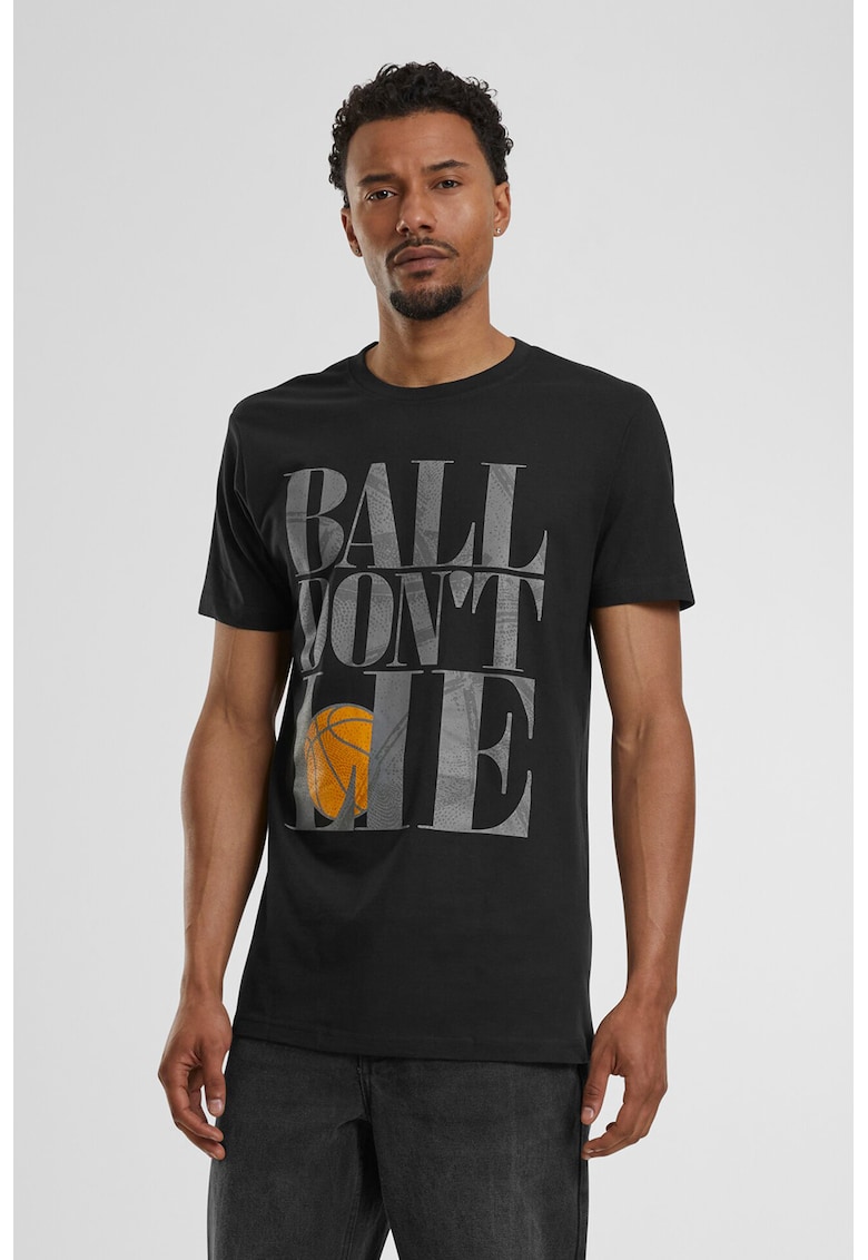 Tricou cu imprimeu text supradimensionat