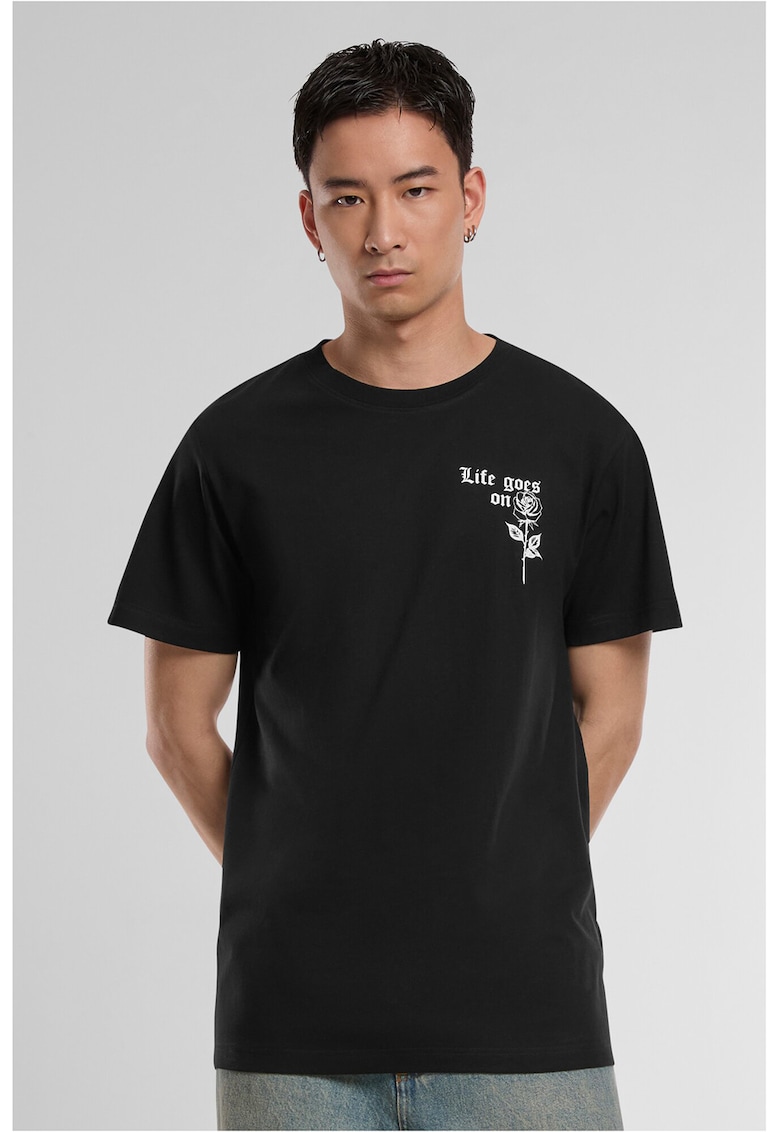 Tricou cu imprimeu discret pe piept Tricou cu imprimeu discret pe piept