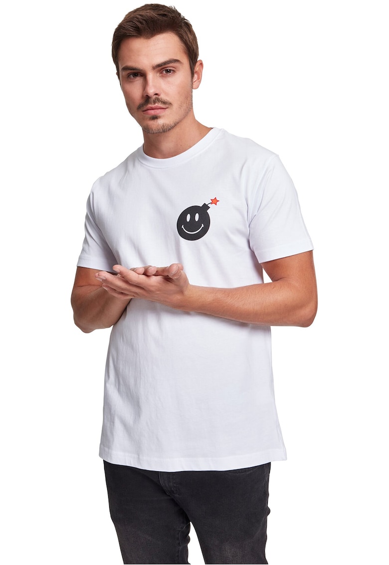 Tricou din bumbac cu imprimeu pe piept