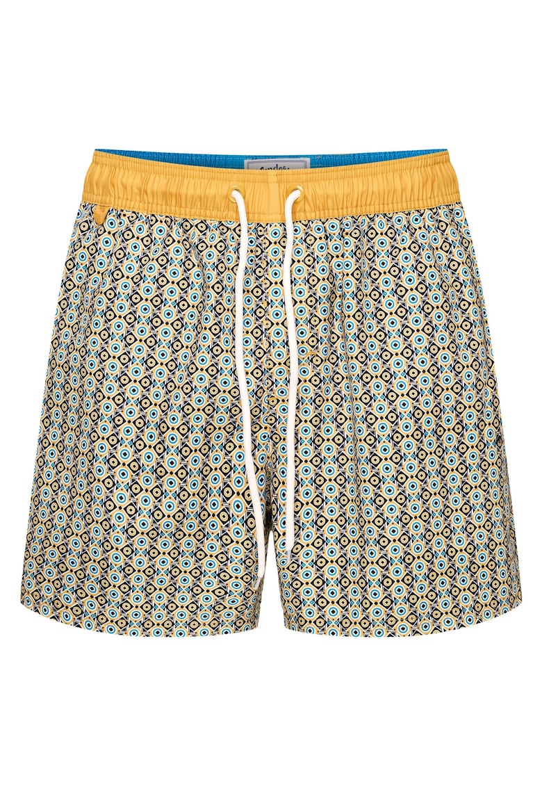 Pantaloni scurti de baie Osaka verde albastru - Albastru